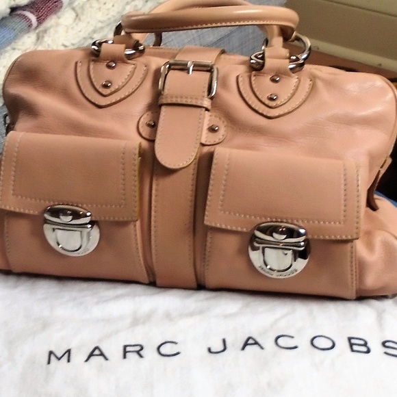 Marc Jacobs Blake Leather Satchel Handbags - Marc Jacobs Blake Leather Satchel Nude Tan